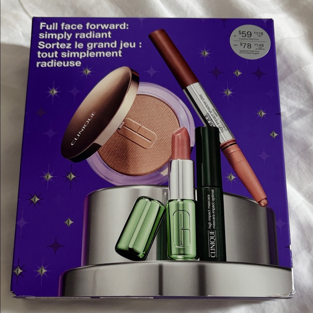 Clinique Simply Radiant Makeup Set - Brown, Pink, Green